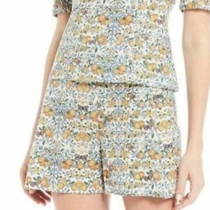 Antonio Melani Liberty Isolde Shorts Orchard Fruit Butterfly Print High Waisted